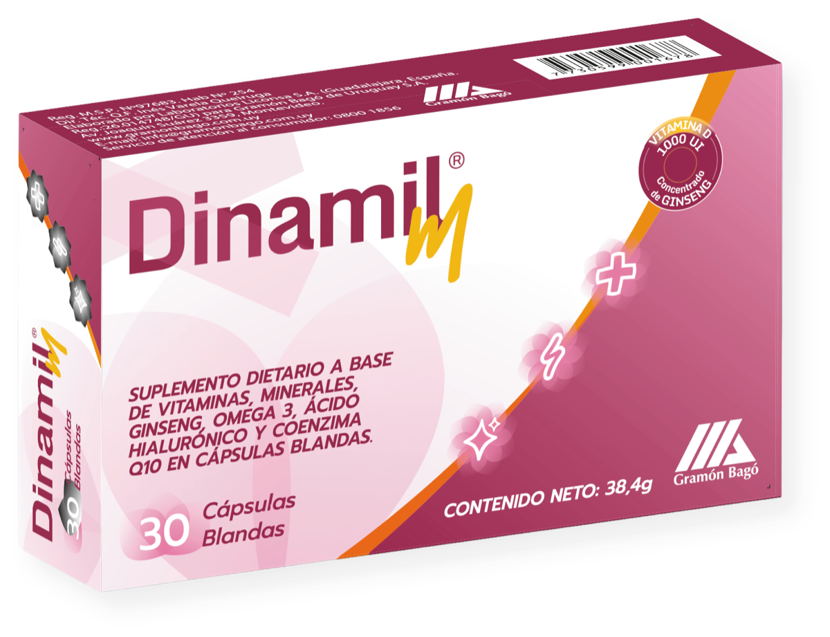 Pack Dinamil M — 30 cápsulas blandas